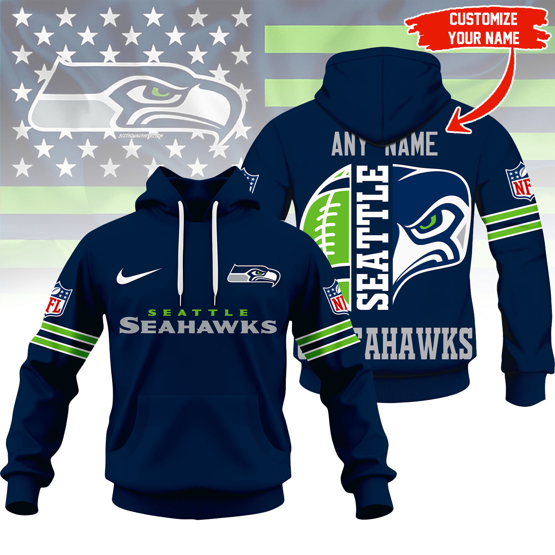 Limited Edition – Customized NFL Seattle Seahawks Hoodie, Zip Hoodie