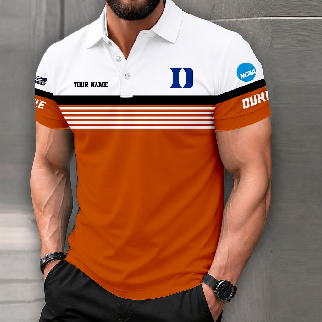 Limited Edition – Customized NCAA Duke Blue Devils Polo Shirt - Image 4