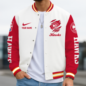 Limited Edition – Customized NBA Atlanta Hawks Baseball Jacket, Varsity Jacket