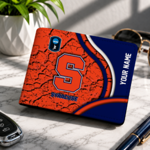 Limited Edition – Customized NCAA Syracuse Orange Leather Wallet