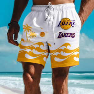 Limited Edition – Customized NBA Los Angeles Lakers Short Pants