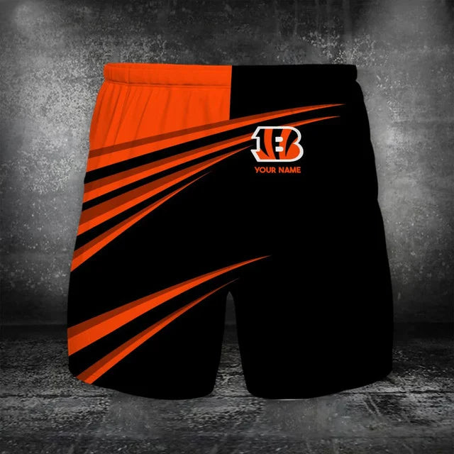 Limited Edition – Customized NFL Cincinnati Bengals Polo Shirt & Short Pants Set - Image 2