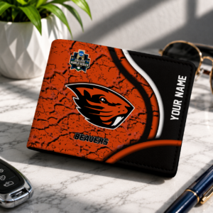Limited Edition – Customized NCAA Oregon State Beavers Leather Wallet