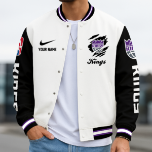 Limited Edition – Customized NBA Sacramento Kings Baseball Jacket, Varsity Jacket