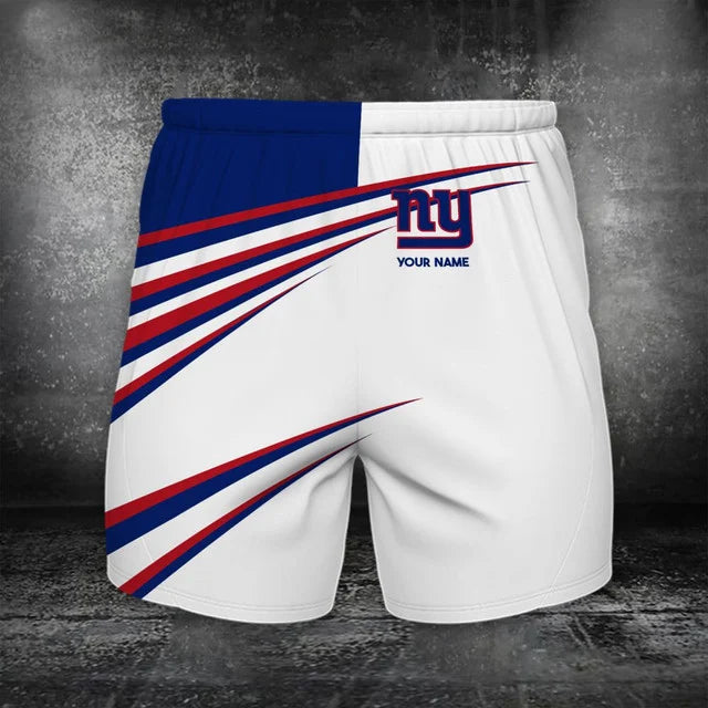 Limited Edition – Customized NFL New York Giants Polo Shirt & Short Pants Set - Image 2