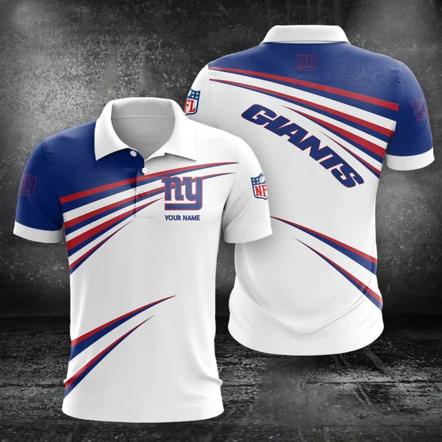 Limited Edition – Customized NFL New York Giants Polo Shirt & Short Pants Set