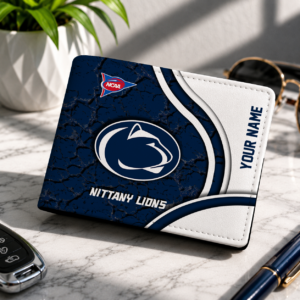 Limited Edition – Customized NCAA Penn State Nittany Lions Leather Wallet