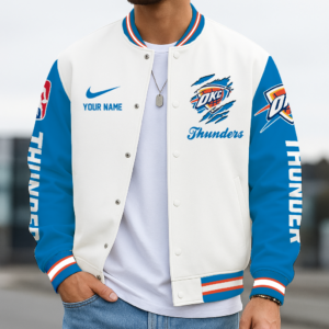 Limited Edition – Customized NBA Oklahoma City Thunder Baseball Jacket, Varsity Jacket