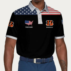 Limited Edition – Customized NFL Cincinnati Bengals Polo Shirt