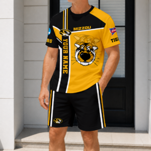 Limited Edition – Customized NCAA Missouri Tigers T-Shirt & Short Pants Set