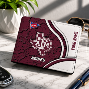 Limited Edition – Customized NCAA Texas A&M Aggies Leather Wallet
