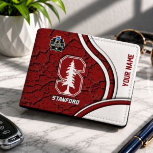 Limited Edition – Customized NCAA Stanford Cardinal Leather Wallet