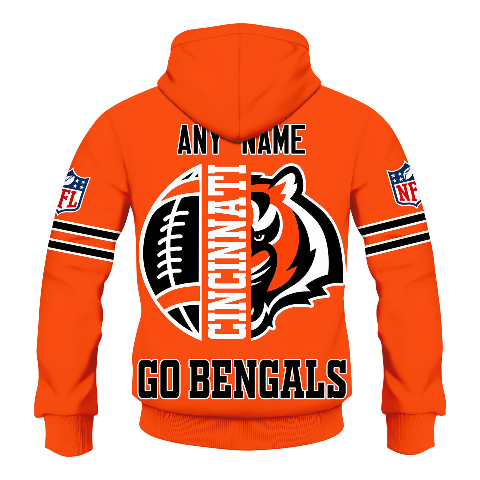 Limited Edition – Customized NFL Cincinnati Bengals Hoodie, Zip Hoodie - Image 3