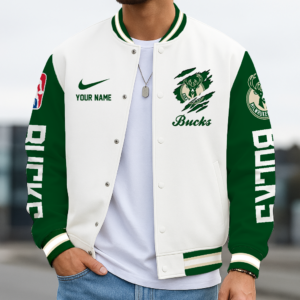 Limited Edition – Customized NBA Milwaukee Bucks Baseball Jacket, Varsity Jacket