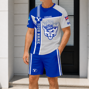 Limited Edition – Customized NCAA Byu Cougars T-Shirt & Short Pants Set