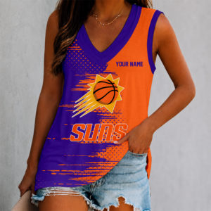 Limited Edition – Customized NBA Phoenix Suns Women’s V-Neck Tank Top
