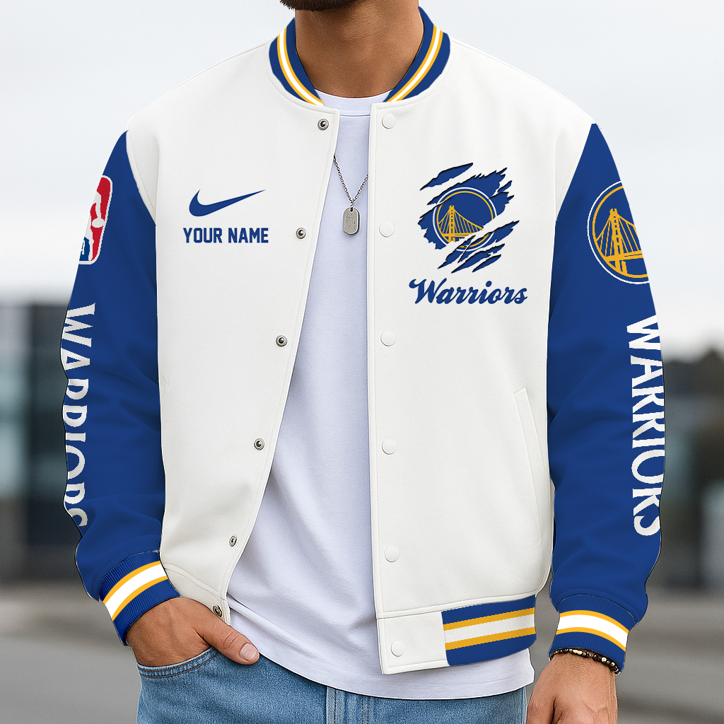 Limited Edition – Customized NBA Golden State Warriors Baseball Jacket, Varsity Jacket