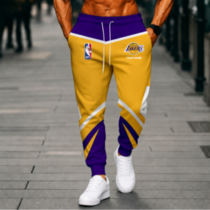 Limited Edition – Customized NBA Los Angeles Lakers Sweatpants