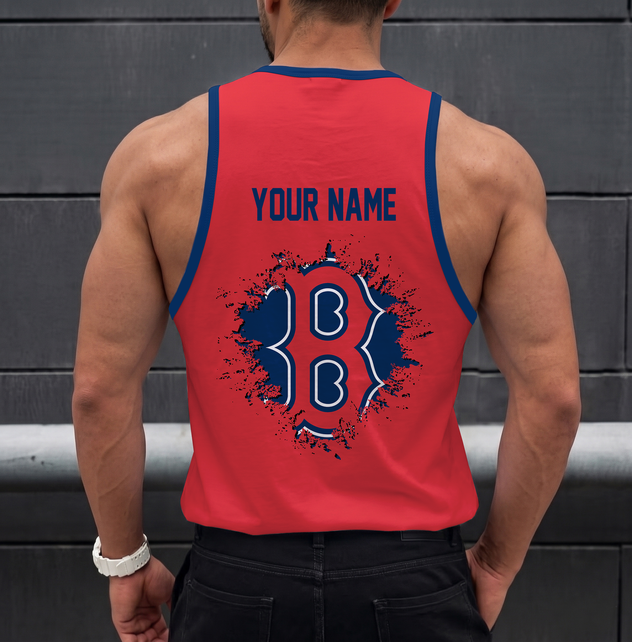 Limited Edition – Customized MLB Boston Red Sox Unisex Tank Top - Image 2