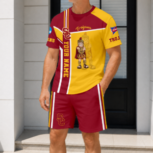Limited Edition – Customized NCAA Usc Trojans T-Shirt & Short Pants Set