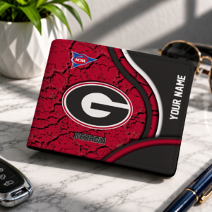 Limited Edition – Customized NCAA Georgia Bulldogs Leather Wallet