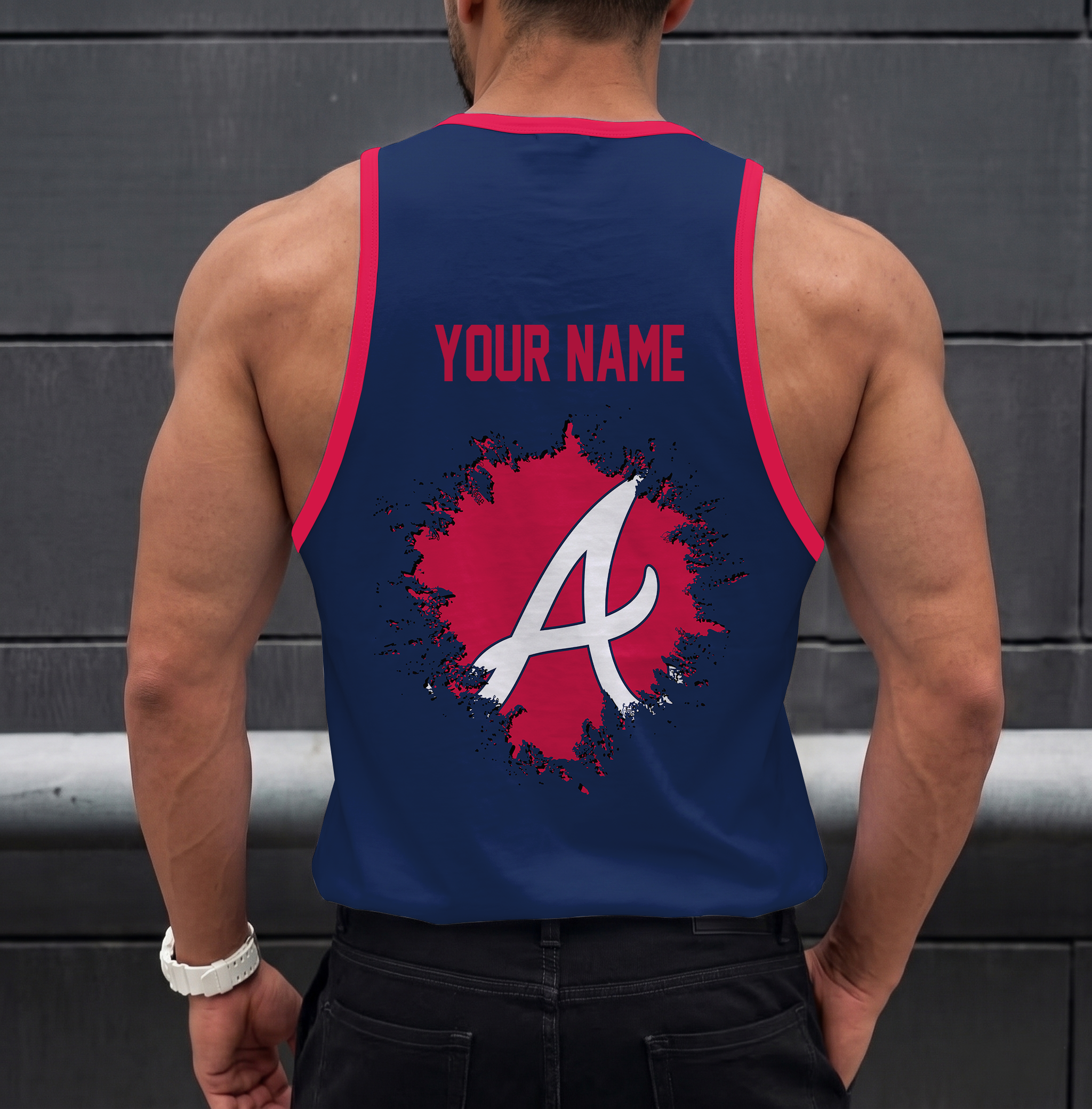 Limited Edition – Customized MLB Atlanta Braves Unisex Tank Top - Image 2