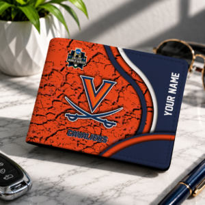 Limited Edition – Customized NCAA Virginia Cavaliers Leather Wallet