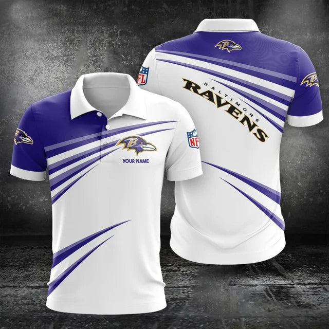 Limited Edition – Customized NFL Baltimore Ravens Polo Shirt & Short Pants Set