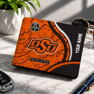 Limited Edition – Customized NCAA Oklahoma State Cowboys Leather Wallet