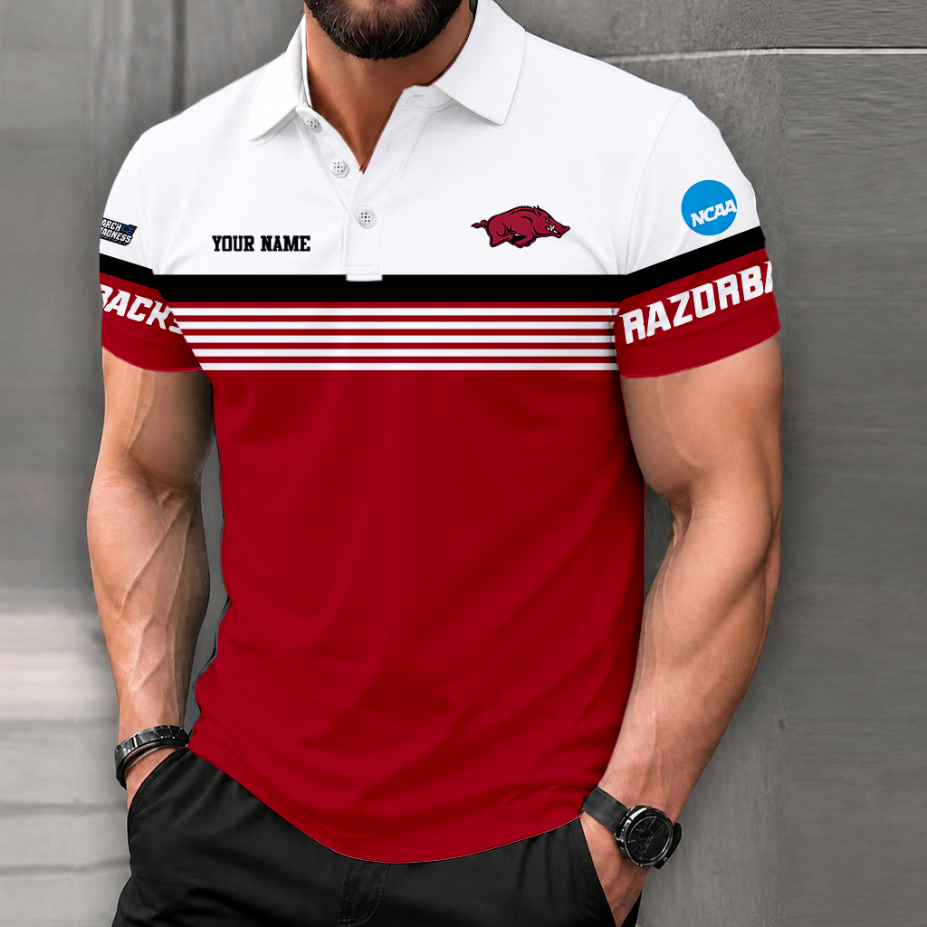 Limited Edition – Customized NCAA Arkansas Razorbacks Polo Shirt