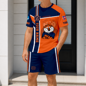 Limited Edition – Customized NCAA Auburn Tigers T-Shirt & Short Pants Set