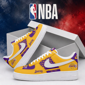 Limited Edition – Customized NBA Los Angeles Lakers Air Force 1 Shoes
