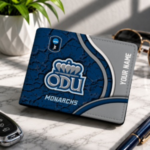 Limited Edition – Customized NCAA Old Dominion Monarchs Leather Wallet