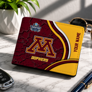 Limited Edition – New Customized NCAA Minnesota Golden Gophers Leather Wallet
