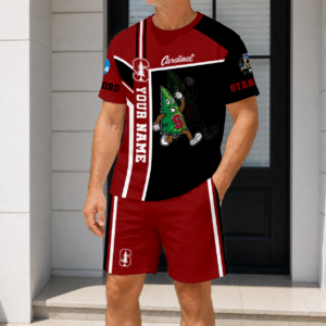 Limited Edition – Customized NCAA Stanford Cardinal T-Shirt & Short Pants Set