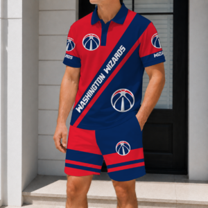 Limited Edition – Customized NBA i Washington Wizards Polo Shirt & Short Pants Set