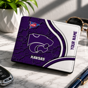 Limited Edition – Customized NCAA Kansas State Wildcats Leather Wallet