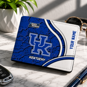 Limited Edition – Customized NCAA Kentucky Wildcats Leather Wallet
