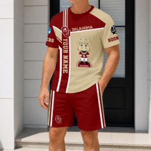 Limited Edition – Customized NCAA Oklahoma Sooners T-Shirt & Short Pants Set