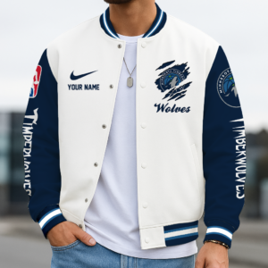Limited Edition – Customized NBA Minnesota Timberwolves Baseball Jacket, Varsity Jacket