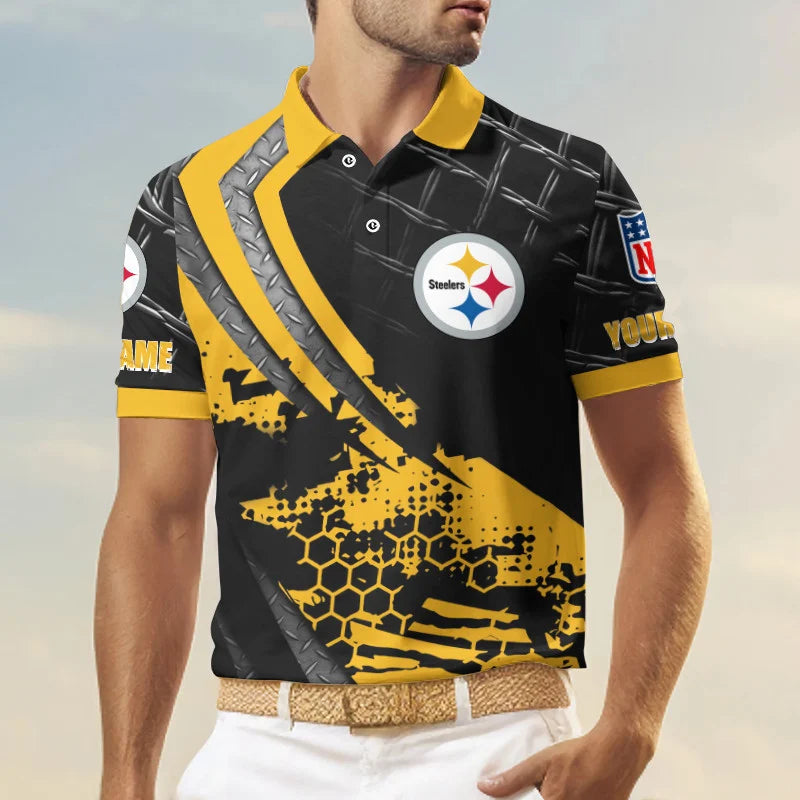 Limited Edition – Customized NFL Pittsburgh Steelers Polo Shirt