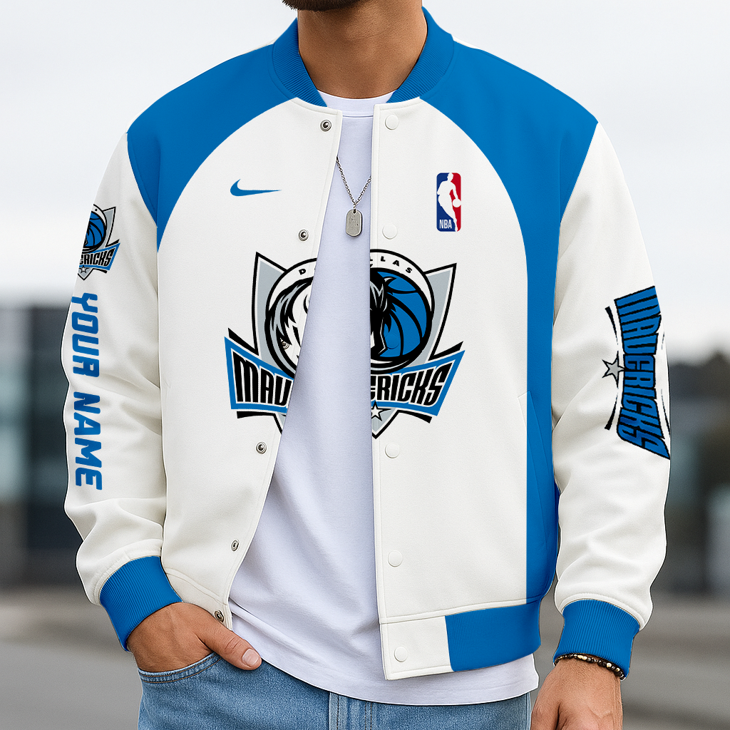 Limited Edition – Customized NBA Dallas Mavericks Baseball Jacket, Varsity Jacket