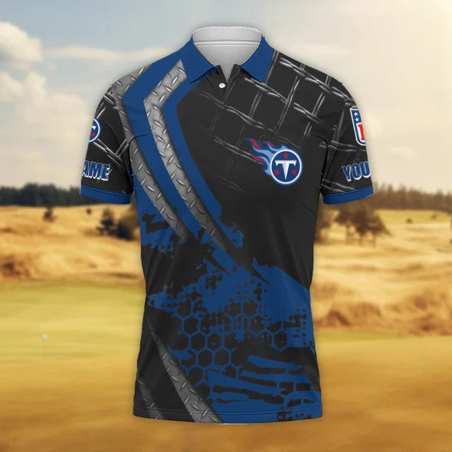 Limited Edition – Customized NFL Tennessee Titans Polo Shirt - Image 2