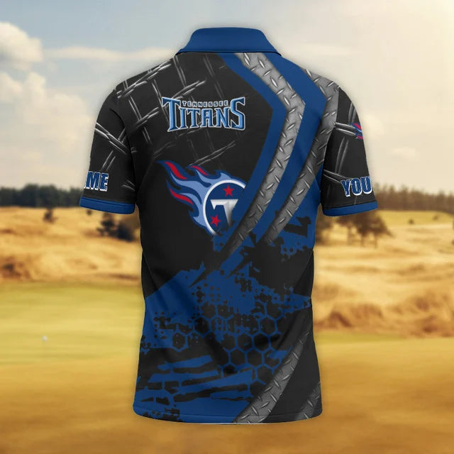 Limited Edition – Customized NFL Tennessee Titans Polo Shirt - Image 3