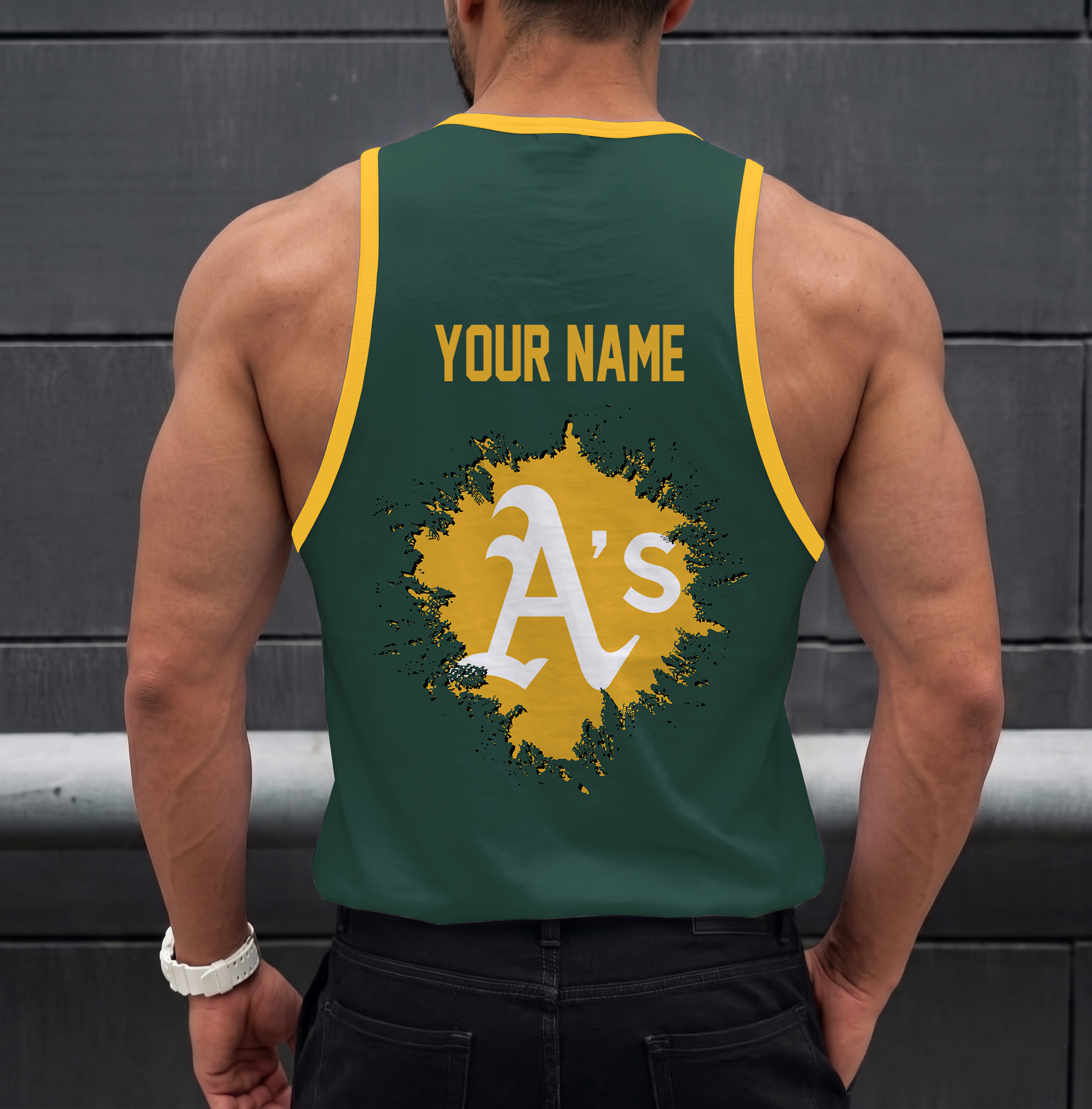 Limited Edition – Customized MLB Oakland Athletics Unisex Tank Top - Image 2