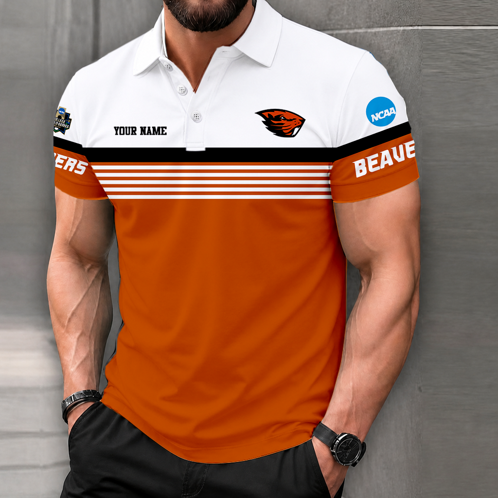 Limited Edition – Customized NCAA Oregon State Beavers Polo Shirt - Image 2