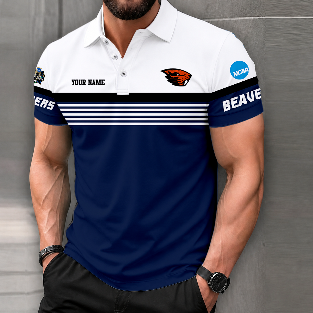 Limited Edition – Customized NCAA Oregon State Beavers Polo Shirt - Image 3