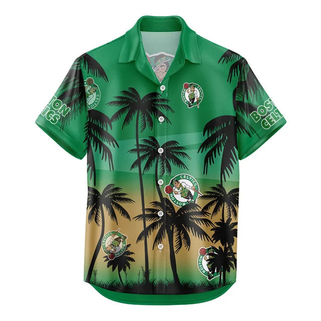 Limited Edition – Customized NBA Boston Celtics Unisex Hawaiian Shirt & Shorts Set - Image 3