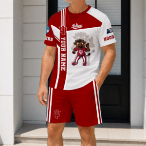 Limited Edition – Customized NCAA Indiana Hoosiers T-Shirt & Short Pants Set