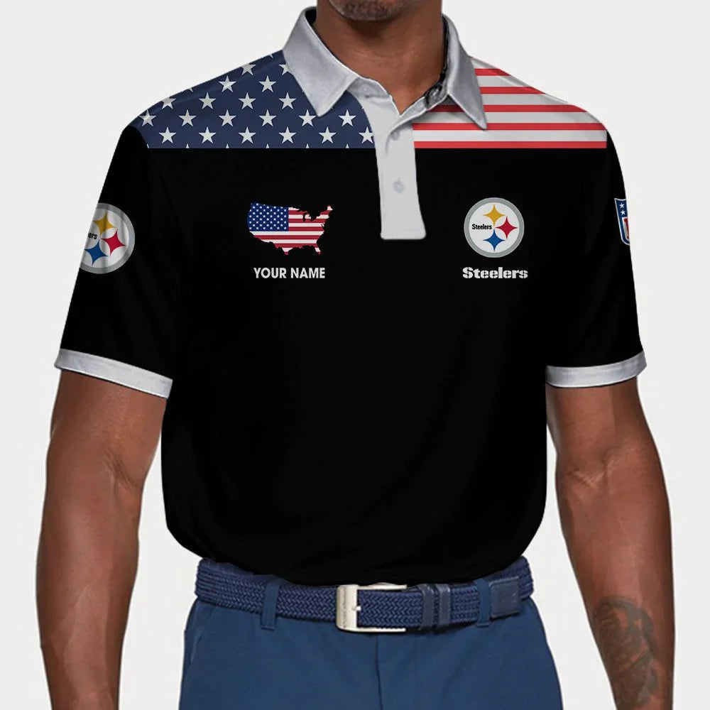 Limited Edition – Customized NFL Pittsburgh Steelers Polo Shirt